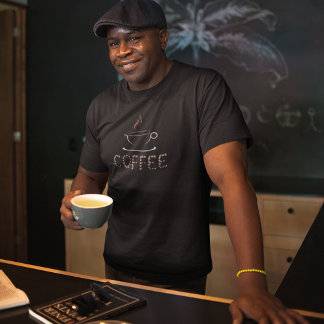 Kaffe Bowl & kaffebönor T Shirt