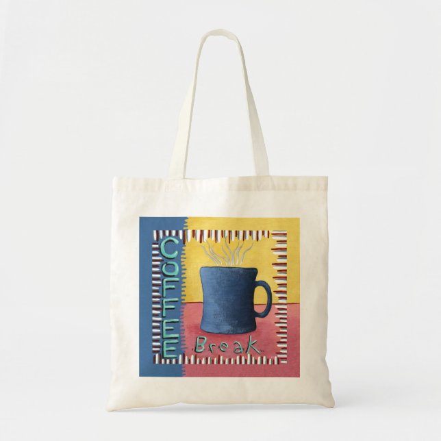 Kaffe Break Tote Bag Tygkasse (Framsidan)