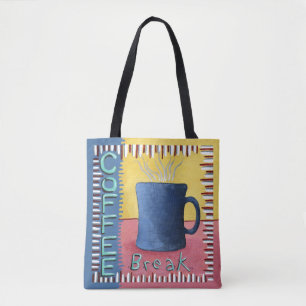 Kaffe Break Tote Bag Tygkasse