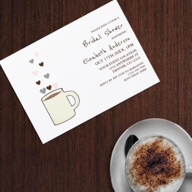 Kaffe Bröllopsdusch Inbjudningar (Skapare uppladdad)