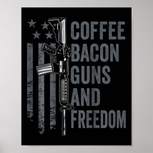 Kaffe Bycon Vapen Och Frihet - Bbq Grill Pro Gun Poster