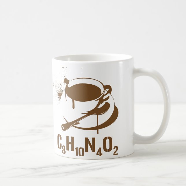 Kaffe C8H10N4O2 Kaffemugg (Höger)