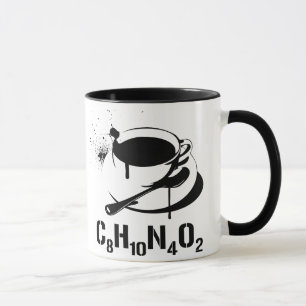 Kaffe C8H10N4O2 Mugg