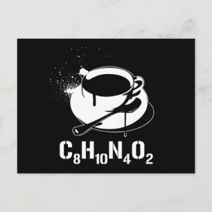 Kaffe C8H10N4O2 Vykort