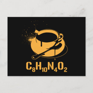Kaffe C8H10N4O2 Vykort