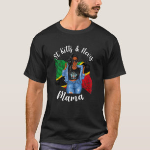 Kaffe C för kvinnor i Afro St Kitts och Nevis Mamm T Shirt