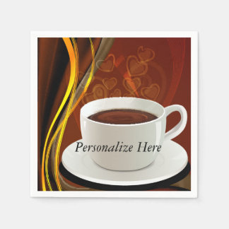 Kaffe Cafe Art Pappersservett