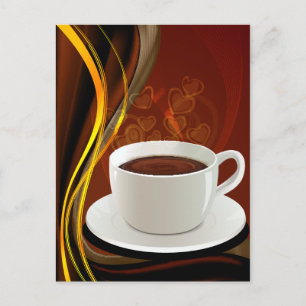 Kaffe Cafe Art Vykort