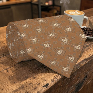 Kaffe Cafe Latte Skräddarsydd slips
