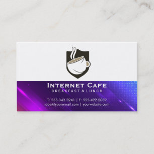 Kaffe Cafe-Logotyp Restaurang Visitkort