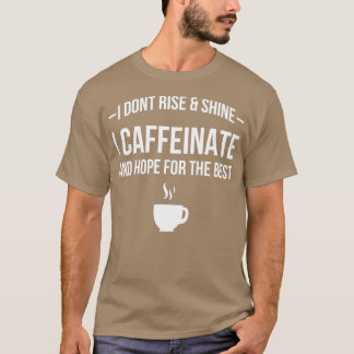 Kaffe Caffeine Älskare Barista T Shirt