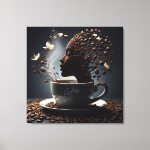Kaffe Canvastryck