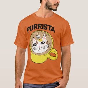 Kaffe Cat Barista Purrista T Shirt