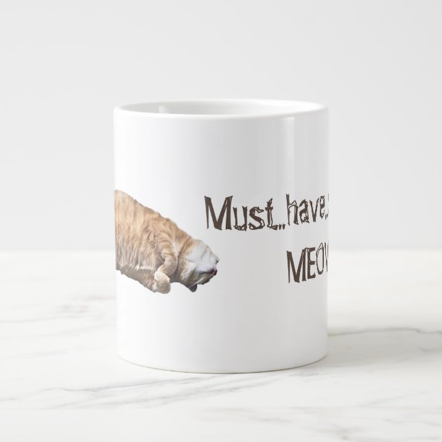 Kaffe Cat Jumbo Mugg (Framsidan)