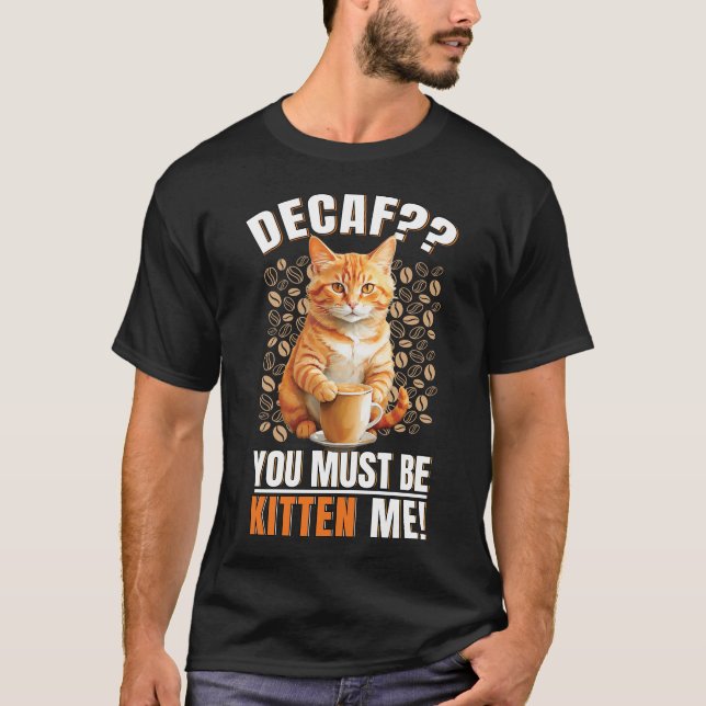Kaffe Cat Manar Black T Shirt (Framsida)