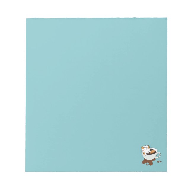 Kaffe Cat Spa Anteckningsblock (Framsida)