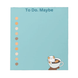 Kaffe Cat Spa Anteckningsblock