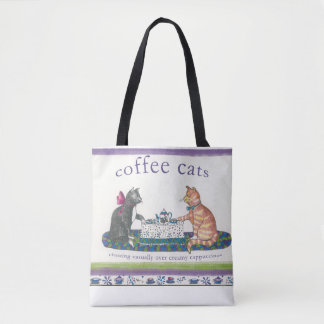 Kaffe Cats Tote Bag Tygkasse