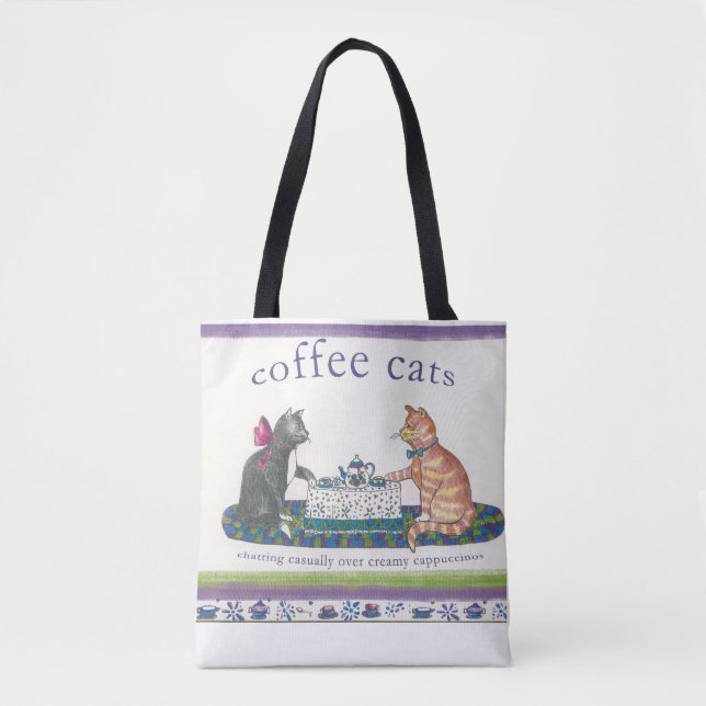 Kaffe Cats Tote Bag Tygkasse (Framsida)