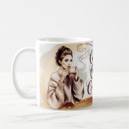 Kaffe, Chaos & Confidence Mugg - konstnärligt och 