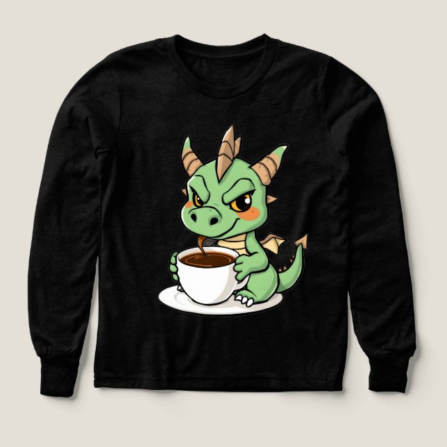 Kaffe, chaos och torfenivåer t shirt (Design framsida)