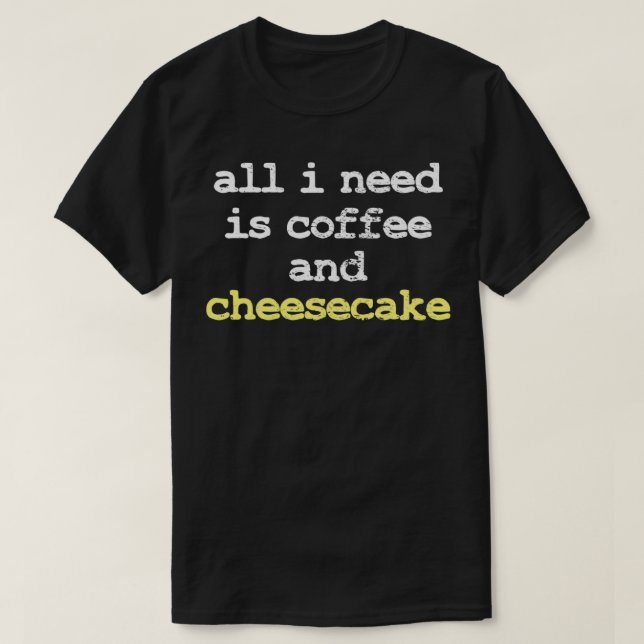 Kaffe Cheesecake T Shirt (Design framsida)