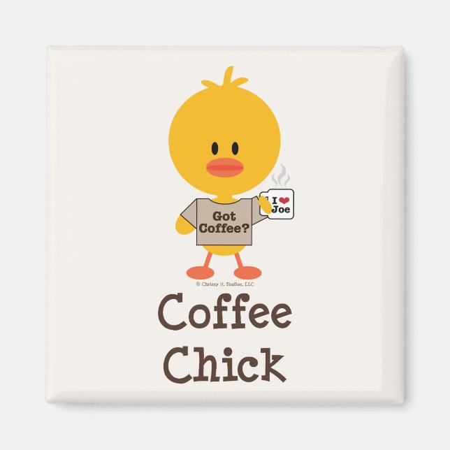 Kaffe Chick Magnet (Framsidan)