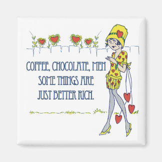 Kaffe, choklad, manar magnet