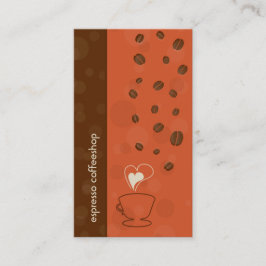 Kaffe- & chokladvisitkort visitkort