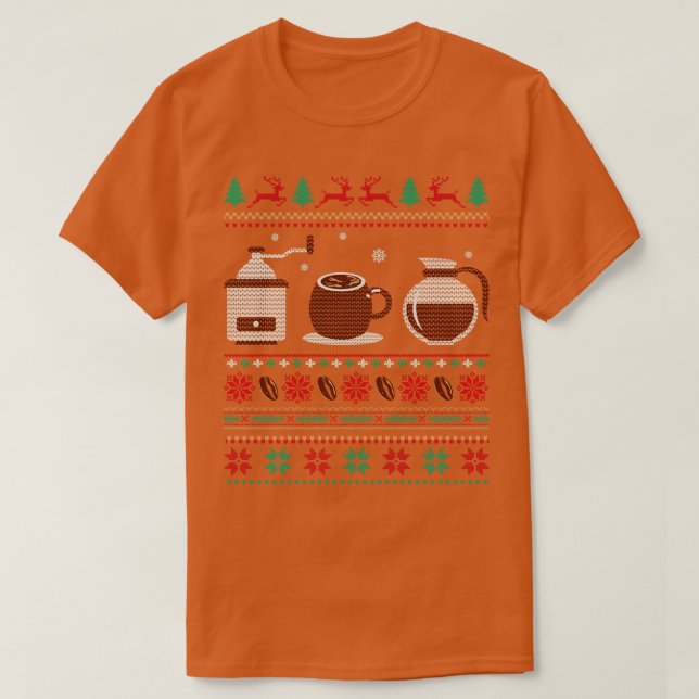 Kaffe christmas ful christmas sweater t shirt (Design framsida)