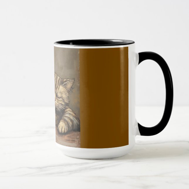 ​"Kaffe Connoisseur Cat Mugg (Höger)