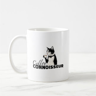 Kaffe Connoisseur Cute Classy Cat Coffee Mugg
