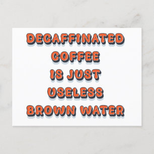 Kaffe-coola, lustig vintage återtro humor vykort