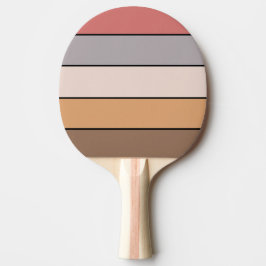 Kaffe Cream Grått Dusty Ro på Papper vattenfärg Pingisracket