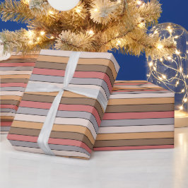 Kaffe Cream Grått Dusty Ro på Papper vattenfärg Presentpapper