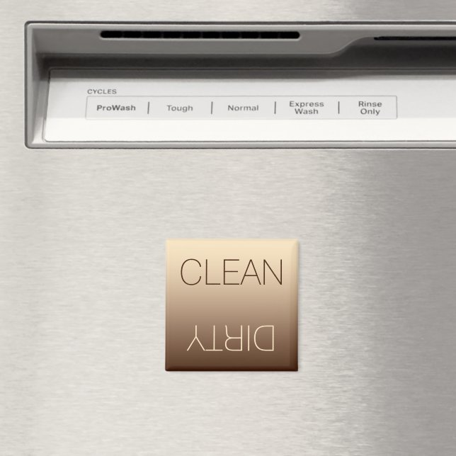 Kaffe & Cream Ombre Clean Dirty Dishwasher Magnet (In Situ (Dishwasher))