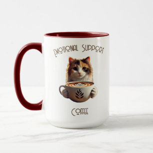 Kaffe Cute Cute Kattunge Latte med säljstöd Mugg