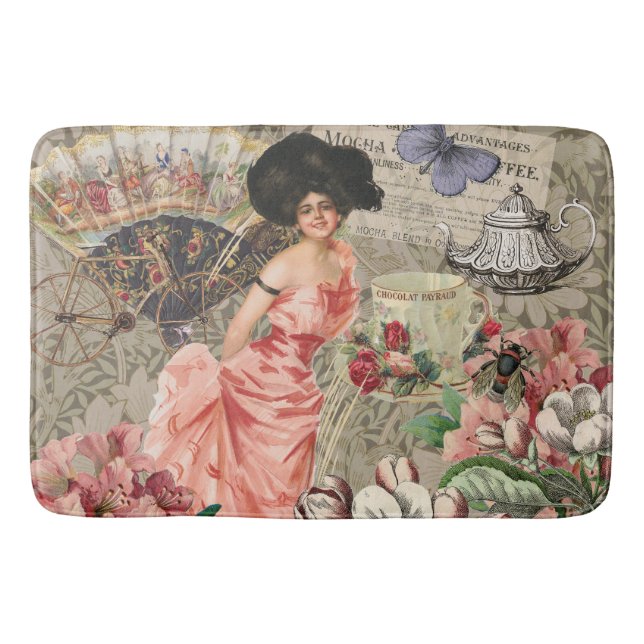 Kaffe Dam Victorian Woman Rosa Classy Badrumsmatta (Framsidan)