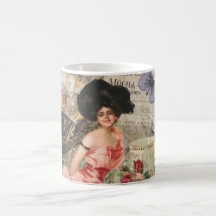 Kaffe Dam Victorian Woman Rosa Classy Kaffemugg
