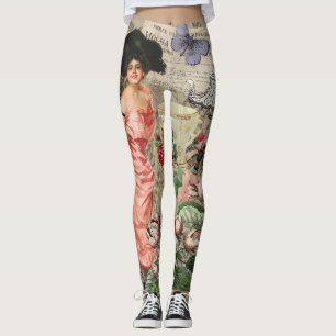 Kaffe Dam Victorian Woman Rosa Classy Leggings