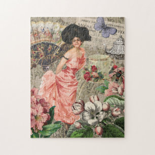 Kaffe Dam Victorian Woman Rosa Classy Pussel