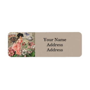 Kaffe Dam Victorian Woman Rosa Classy Returadress Etikett