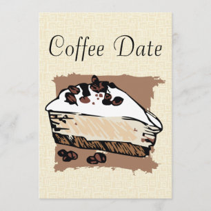 Kaffe daterar inbjudningar