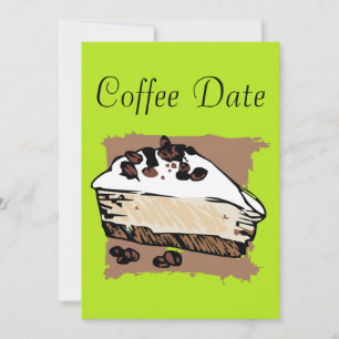 Kaffe daterar inbjudningar