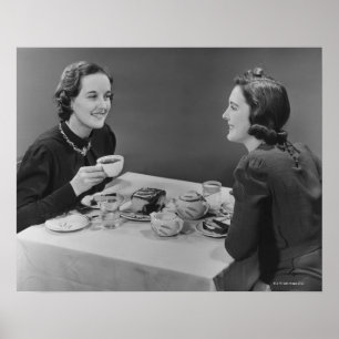 Kaffe daterar poster