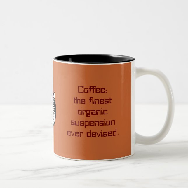 kaffe: den mest fina organiska upphängningen som Två-Tonad mugg (Höger)