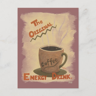 Kaffe - den original- energidrinken vykort