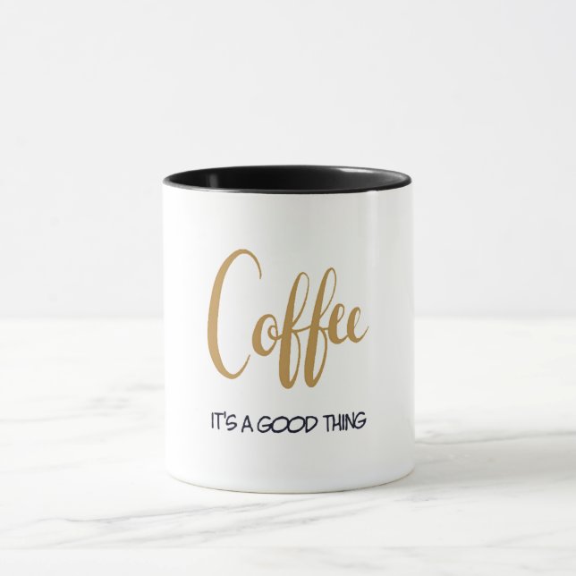 Kaffe, det är en bra sak snyggt mugg (Center)