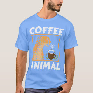 Kaffe Djur Gepard Vilda djur Kaffeinhalt vin T Shirt