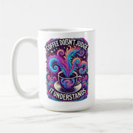 Kaffe dömer inte - Psychedelic Dreamscape Desi Kaffemugg